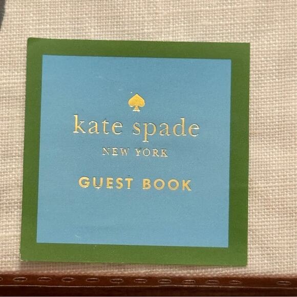 Kate Spade Guest Book Linen Cover Well Wishes - Picture 4 of 7